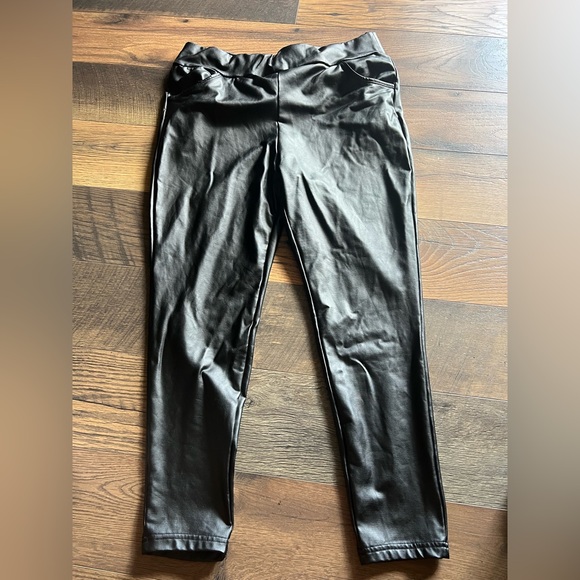 SHEIN 2XL curve Black Faux Leather Pants - Picture 1 of 3